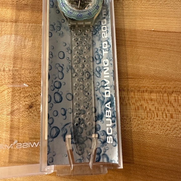 VTG Swatch Scuba 200 Jelly Bubbles 1992 New in Box, NEVER WORN! UNISEX - Picture 3 of 8